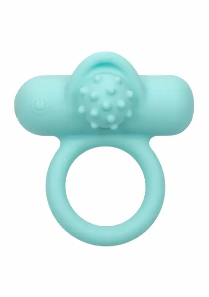 CalExotics Nubby Lover’s Delight Silicone Rechargeable Ring, Black