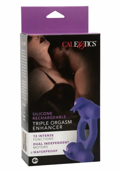 CalExotics Triple Orgasm Enhancer Silicone Intimate Ring Rechargeable