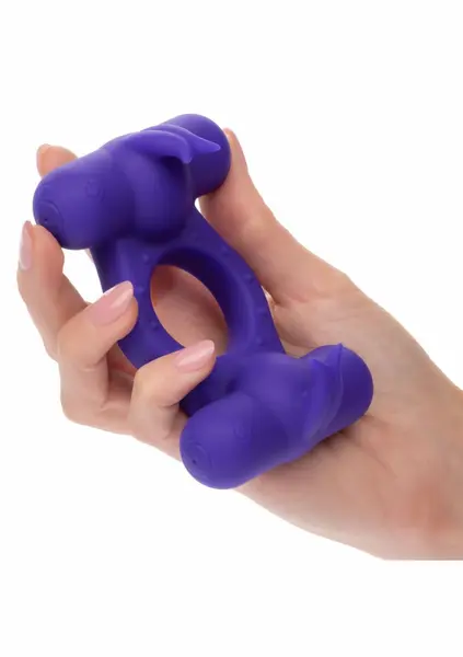 CalExotics Triple Orgasm Enhancer Silicone Intimate Ring Rechargeable
