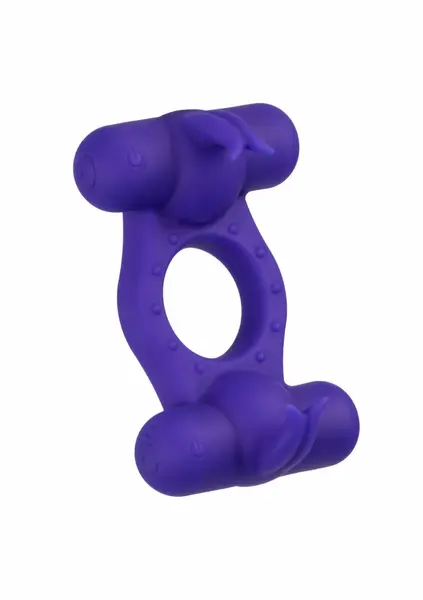CalExotics Triple Orgasm Enhancer Silicone Intimate Ring Rechargeable