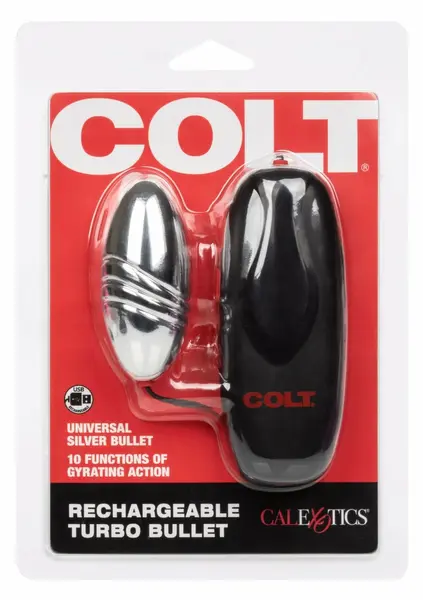COLT Turbo Bullet Rechargeable Intimate Stimulation Device, Black