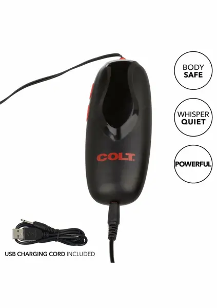 COLT Turbo Bullet Rechargeable Intimate Stimulation Device, Black