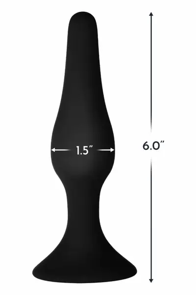 FORTO F-11R RATTLER LUNGO Large Black Premium Silicone Plug