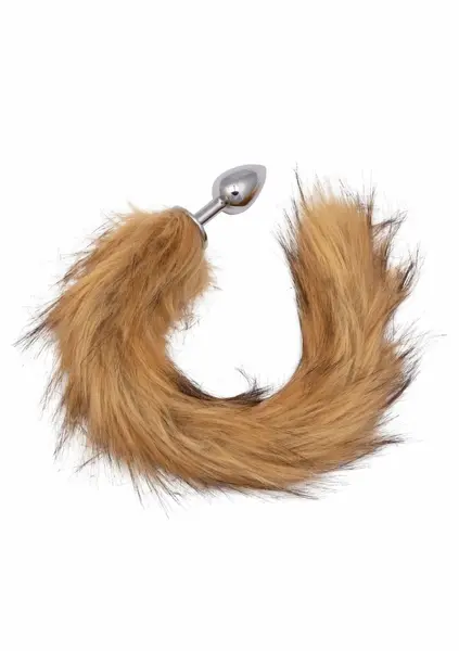 CalExotics Running Wild Tail Metallic Probe with Synthetic Fur Tail