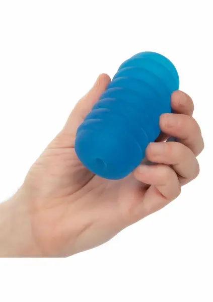 Pop Sock Ribbed Reversible Intimate Sleeve - Flexible & Textured, Clear