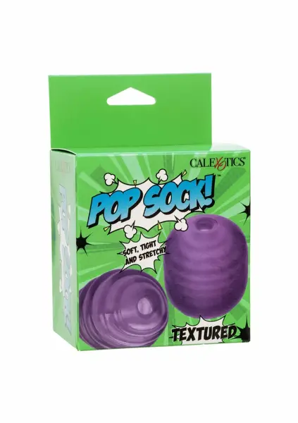 Pop Sock! Textured Reversible Intimate Sleeve, Dual-Sided Design