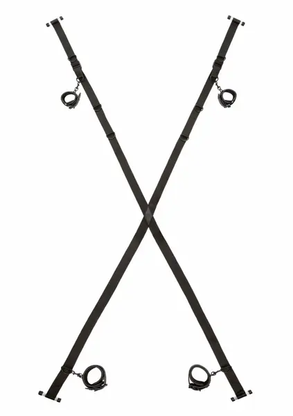 Nocturnal Over The Door Cross Adjustable Restraint System Black