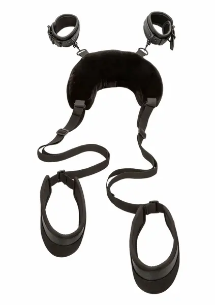 Nocturnal PositionStrap Pillow - Adjustable Support System with Velvet Cushion