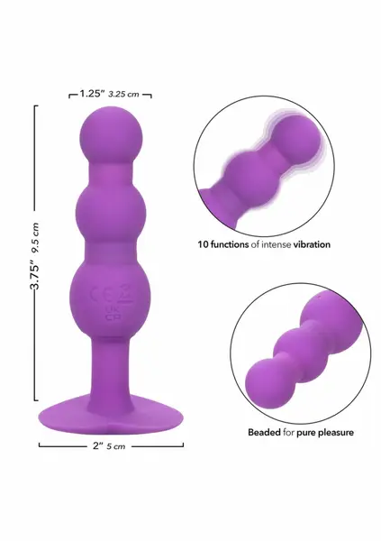CalExotics First Time Triple Beaded Probe Silicone USB Waterproof Black