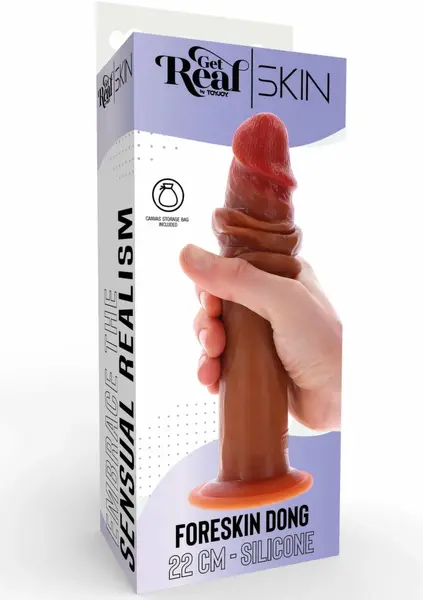 ToyJoy Get Real Skin Silicone Model 22 cm with Movable Foreskin