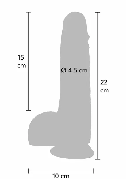 ToyJoy Get Real Skin Silicone Intimate Model with Movable Foreskin 20 cm