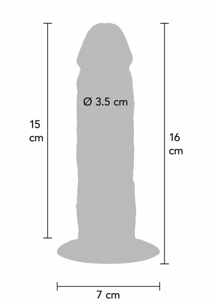 ToyJoy Get Real Skin Silicone Model 15 cm with Movable Foreskin