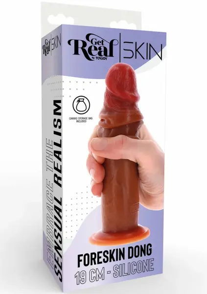 ToyJoy Get Real Skin Silicone Model 19 cm with Movable Foreskin