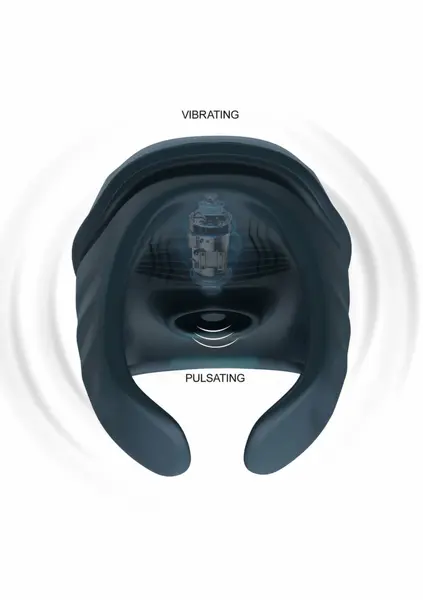 Nova Pulsating Squeezable Intimate Machine - Adjustable Pressure, Black