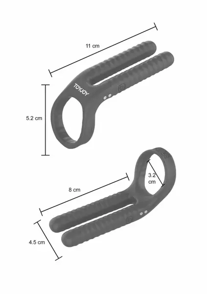 Fushion Vibrating Couple Ring - Dual Stimulation Silicone System