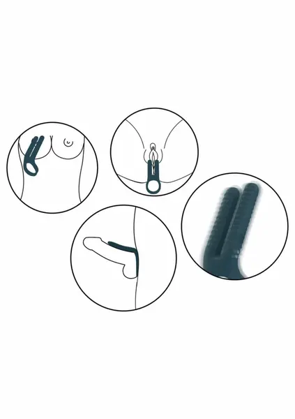 Fushion Vibrating Couple Ring - Dual Stimulation Silicone System