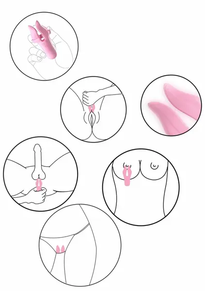 ToyJoy Bloom Erogenous Zone Stimulator Ergonomic Rechargeable Pink