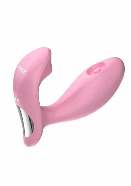 ToyJoy Flamingo Pulsating G-spot L-Shaped Intimate Device Pink 8713221833396