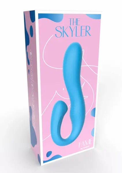 TOYJOY The Skyler Rabbit Vibrator Liquid Silicone Dual Motor Pink