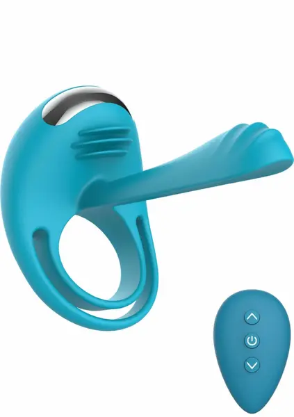 ToyJoy Passionate Joy Stick C-Ring Dual Motor Silicone Black