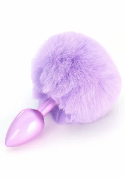 ToyJoy HAPPINESS Enchanting Bunnytail Aluminum Plug with Faux Fur Tail Silver
