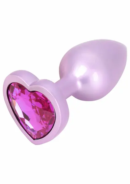 ToyJoy HAPPINESS Time To Shine Plug Heart-Shaped Gem Aluminium Small