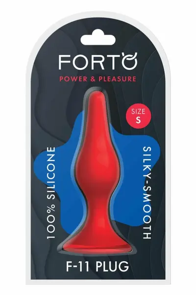 FORTO F-11 LUNGO Small Red Premium Silicone Model with Suction Base