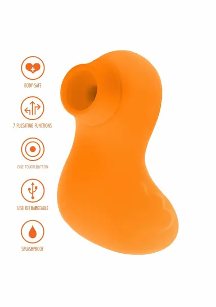 TOYJOY Sexy Sucking Duckface Intimate Pulsation Stimulator Pink Compact