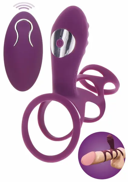 ToyJoy Halo Halo C-Ring Sleeve Intimate Silicone Ring Vibrating Black