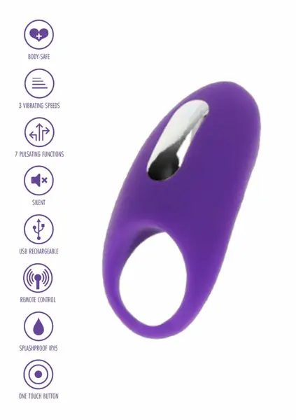 ToyJoy Tease & Arouse C-Ring Silicone Vibrating Ring Black