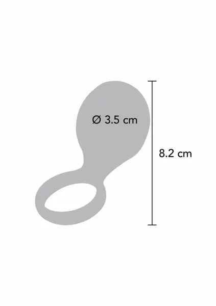 ToyJoy Tickle Brush C-Ring Vibrating Silicone Intimate System Black