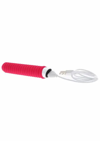 TOYJOY Screw Me Higher Vibrator Pink USB Silicone 7 Modes Splashproof