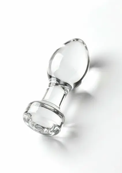 TOYJOY GLASS WORXX Stargazer Glass Plug Medium Clear