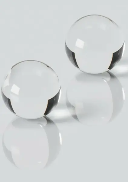 TOYJOY GLASS WORXX Pearl Drops Weighted Kegel Training Balls Glass