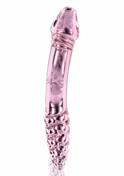 TOYJOY GLASS WORXX Dual-Ended Rhinestone Wand Pink Glass 21 cm