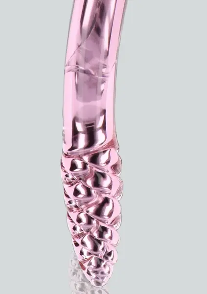 TOYJOY GLASS WORXX Dual-Ended Rhinestone Wand Pink Glass 21 cm