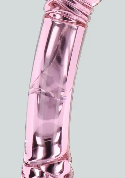 TOYJOY GLASS WORXX Dual-Ended Rhinestone Wand Pink Glass 21 cm