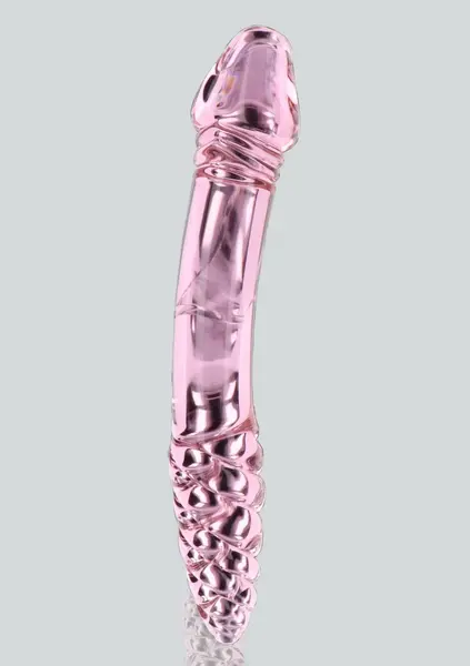 TOYJOY GLASS WORXX Dual-Ended Rhinestone Wand Pink Glass 21 cm
