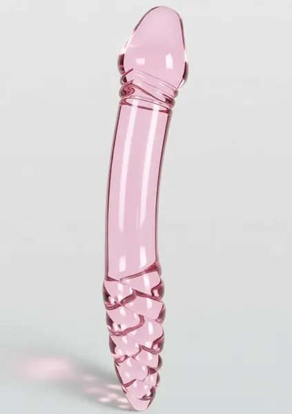 TOYJOY GLASS WORXX Dual-Ended Rhinestone Wand Pink Glass 21 cm
