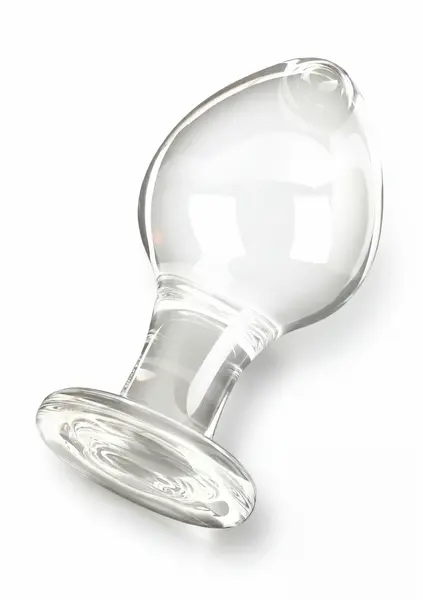 TOYJOY GLASS WORXX Brilliant Anal Star Glass Plug, Bulbous Tip, Clear