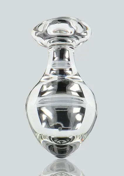 TOYJOY GLASS WORXX Brilliant Anal Star Glass Plug, Bulbous Tip, Clear