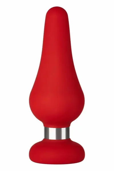 FORTO F-21 Tear Drop Large Intimate Plug Red Premium Silicone
