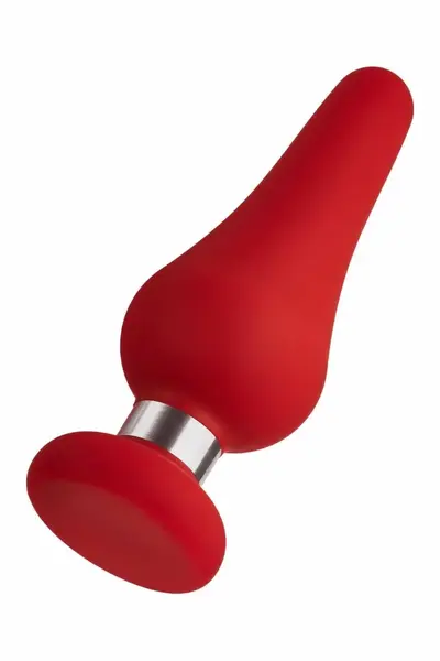 FORTO F-21 Tear Drop Large Intimate Plug Red Premium Silicone