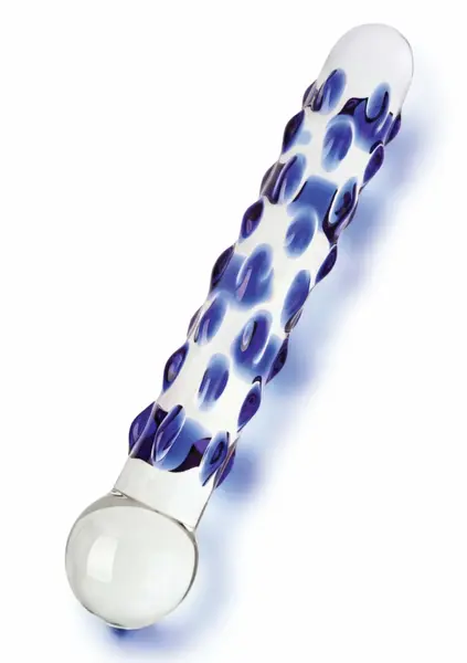 TOYJOY GLASS WORXX Diamond Dazzler Dong Blue Glass Intimate Model