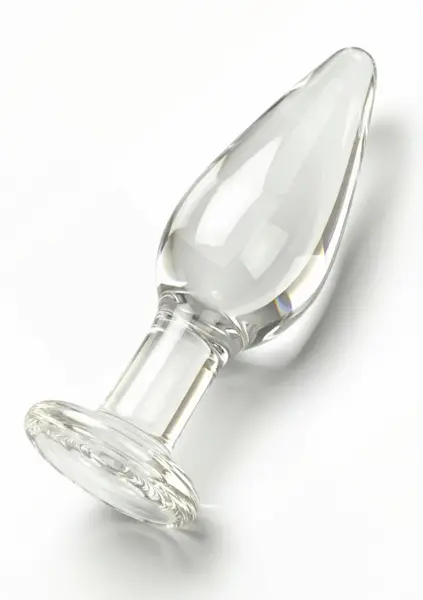 TOYJOY GLASS WORXX Star Sparkler - Glass Plug, Tapered, Clear