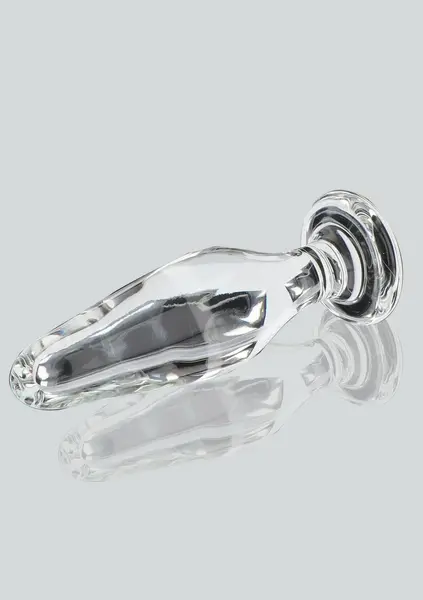 TOYJOY GLASS WORXX Star Sparkler - Glass Plug, Tapered, Clear
