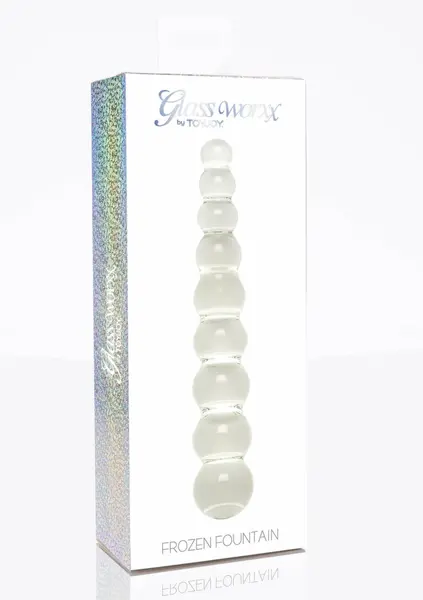 TOYJOY GLASS WORXX Dual-Use Frozen Fountain Glass Massager 18 cm