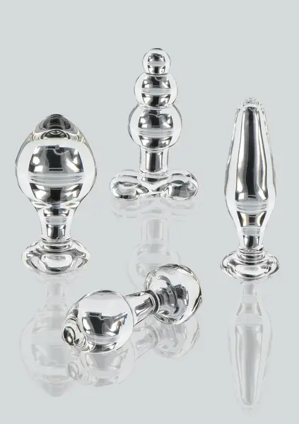 TOYJOY GLASS WORXX Crystal Anal Jewel - Glass Plug with Flared Base