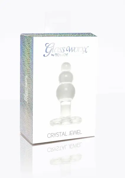 TOYJOY GLASS WORXX Crystal Anal Jewel - Glass Plug with Flared Base