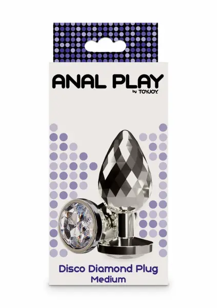 TOYJOY Disco Diamond Plug Medium Aluminium Faceted Gem Base